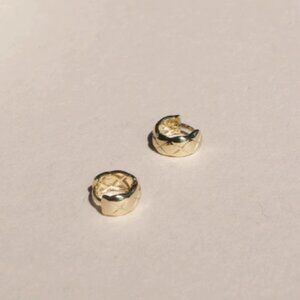 s925 sterling silver plated with 14k gold earrings small earri